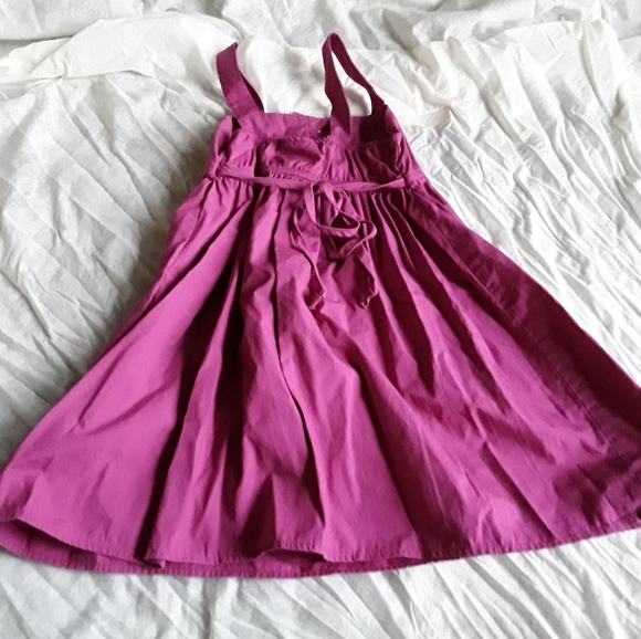 Sugar California Floral Butterfly Magenta Sundress - Picture 6 of 8